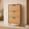 Leanlumapatch™ OakLine Slim Entry Shoe Cabinet