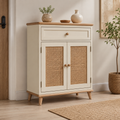 Leanlumapatch™ CaneView Rattan Shoe Cabinet