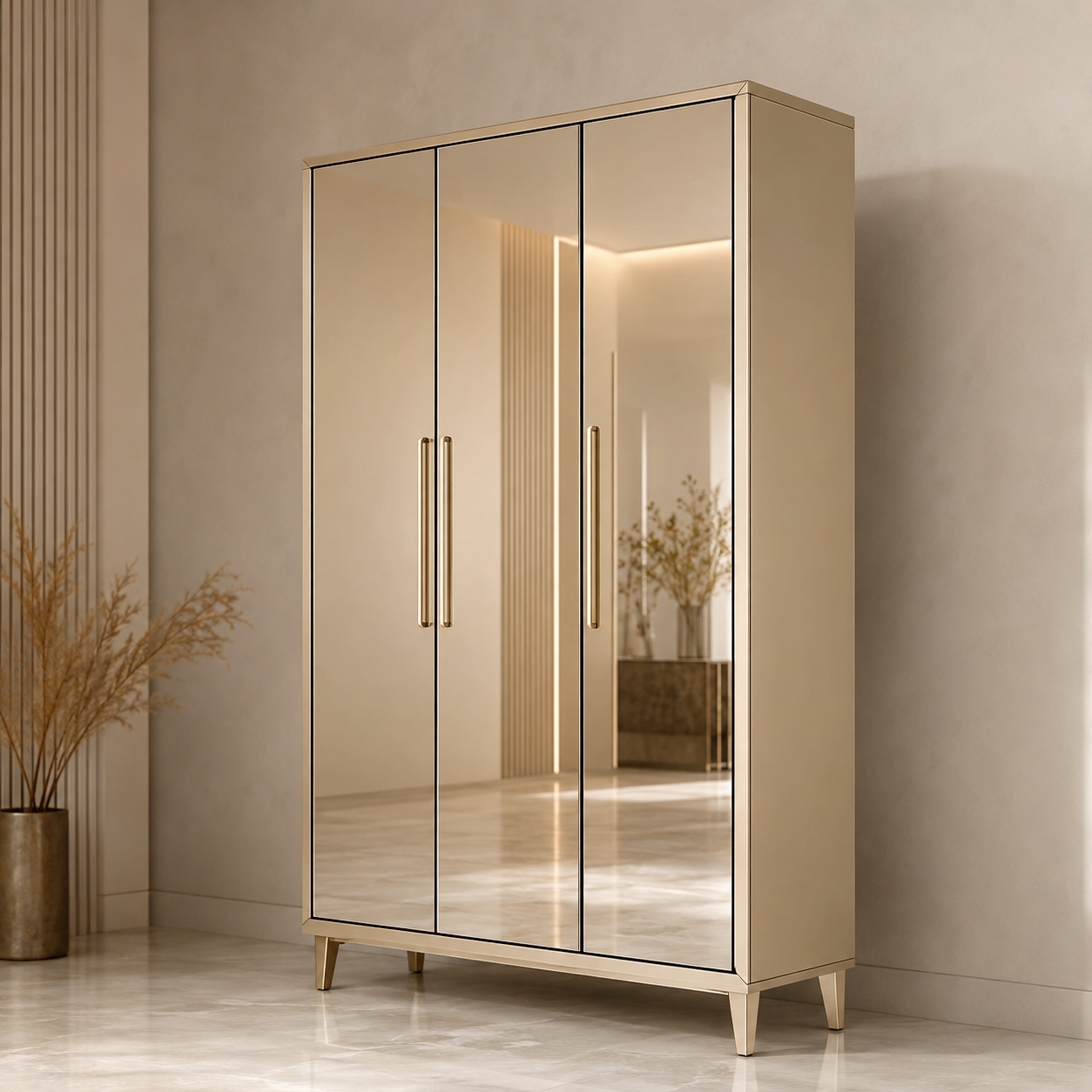 Leanlumapatch™ MirrorGlow Shoe Cabinet